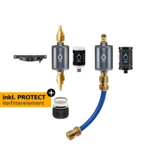 Alb Filter Wasserfilter Wohnmobil /Boot-Set "PRO CAMPER" - Edelstahl - Sicheres Trinkwasser + perfektes Handling